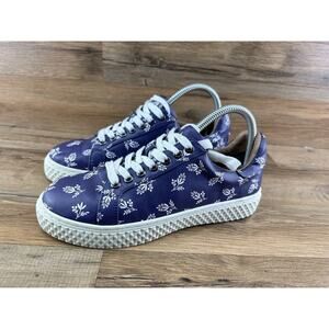 AEROSOLES X LAURA ASHLEY La Eve Quilted Sneakers Purple Floral Cottageco…